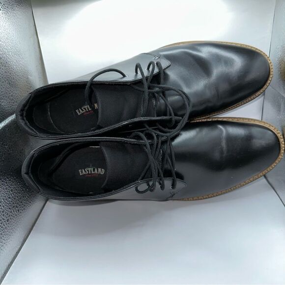 Eastland Shoes Mens 13 Black Landon Chukka Lace-Up Almond Toe Boots - Picture 7 of 12